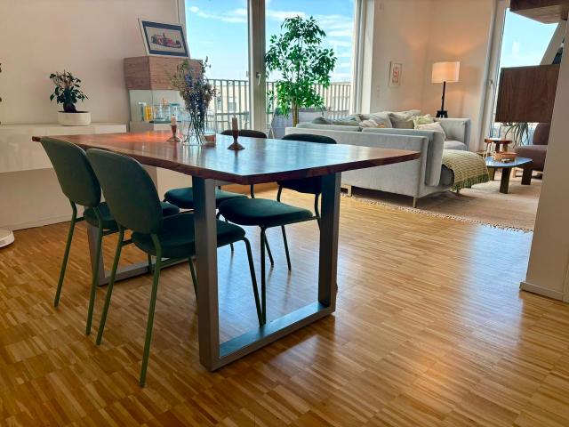 2 Room Penthouse Apartment with 18m² Rooftop Terrace – Fully Equipped & Home Office Ready, Frankfurt Amsterdam Apartments for Rent