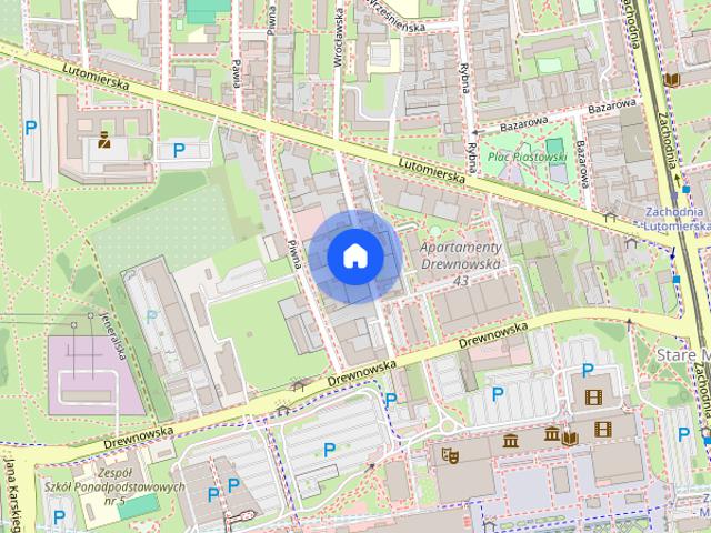2 rooms flat, city centre, Manufaktura