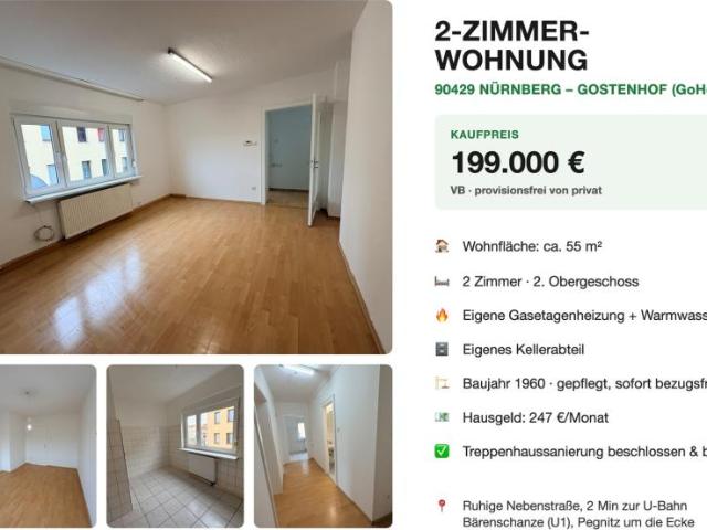 2 Schlafzimmer Wohnung Nürnberg Nürnberg LS105461876