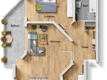 2 Schlafzimmer Wohnung Gelnhausen Deutschland 95633225