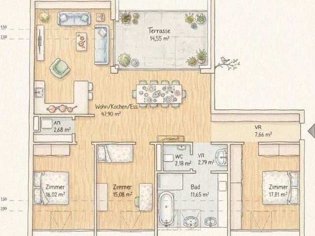 2 Schlafzimmer Wohnung Steiermark Steiermark 105925194