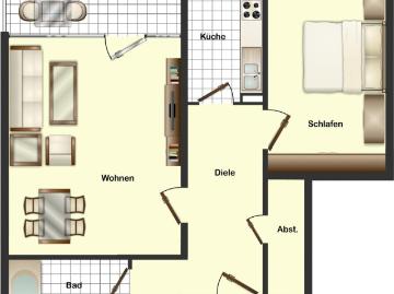 Etagenwohnung zum Verkauf in Eckbusch