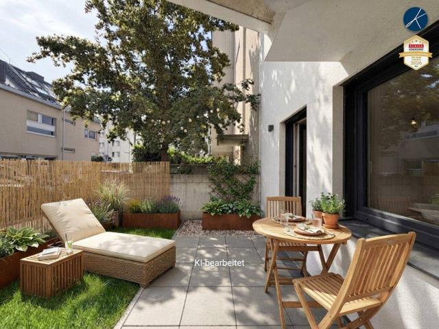 2 Terrassen + Garten: Gemütliche 3 Zimmer Wohnung im Erstbezug
