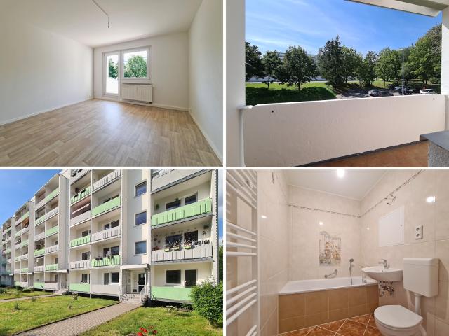 2 Warmmieten geschenkt*: chice, renovierte Balkonwohnung im beliebten 1. Obergeschoss