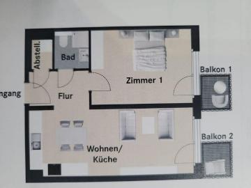 2 Zi. Neubauwohnung in Wesseling