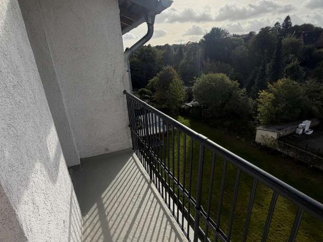 2 Zi DG Wohnung mit Balkon ins Grüne