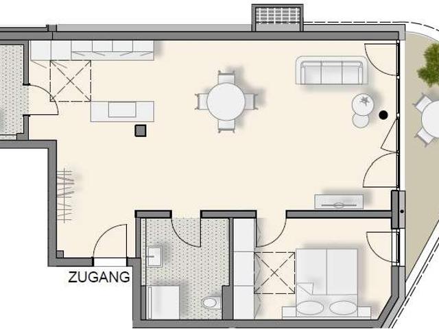 2 Zi. Erdgeschoss Wohnung | Neubautraum 4living Weinsberg