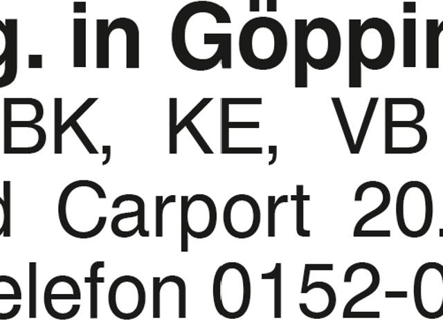 2 Zi.Whg. in Göppingen EG