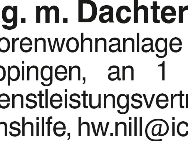 2 Zi. Whg. m. Dachterr. 50 m2