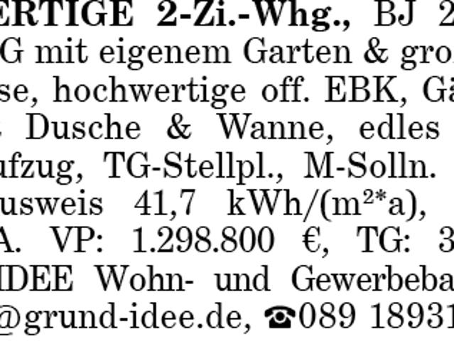 2 Zi. Whg München Solln
