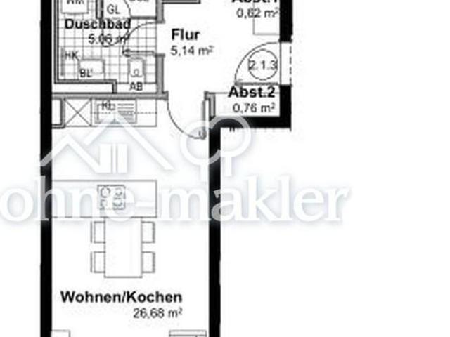 2 Zi Wohnung Erstbezug fußläufig 8 min zu U und S Bahn