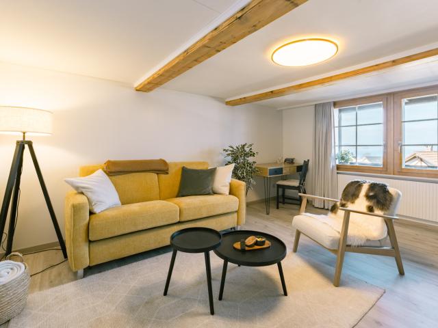 2½ ZI WOHNUNG IN LEISSIGEN BE, MÖBLIERT, TEMPORÄR