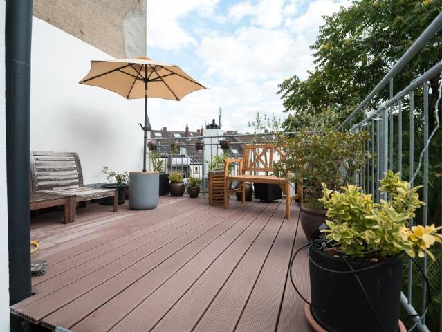 2 Zi Wohn mit eigener Süd Dachterrasse, nähe Nord Str. von priva