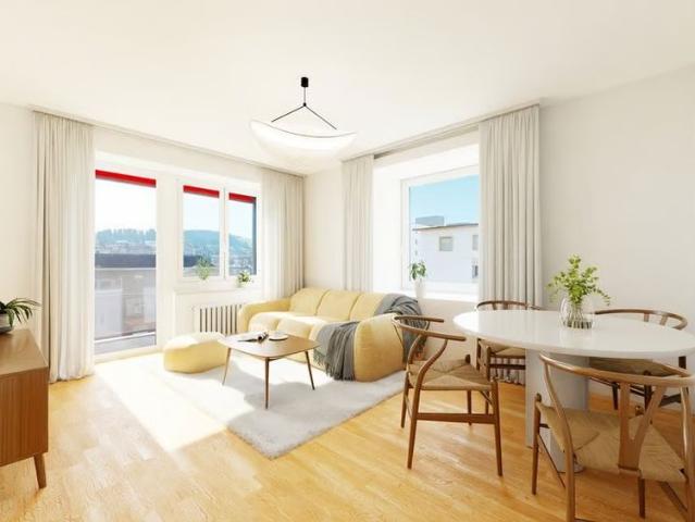 2 Zimmer, 45 m², 2. Stock