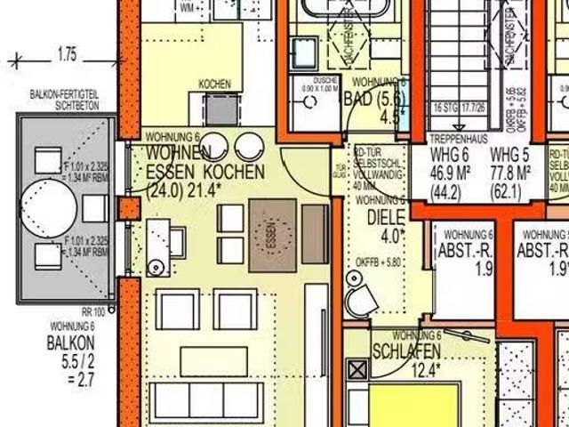2 Zimmer 46 m² 690 € Kaltmiete Wohnungen in Pfaffenhofen.