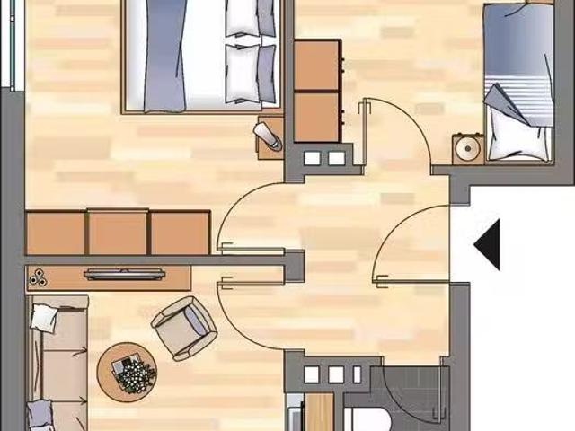 2 Zimmer 48 m² 329 € Kaltmiete Wohnungen in Wilhelmshaven