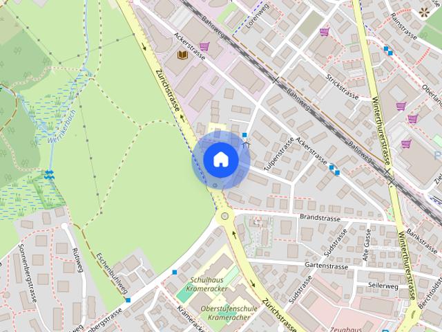 2 Zimmer, 53 m², 1. Stock