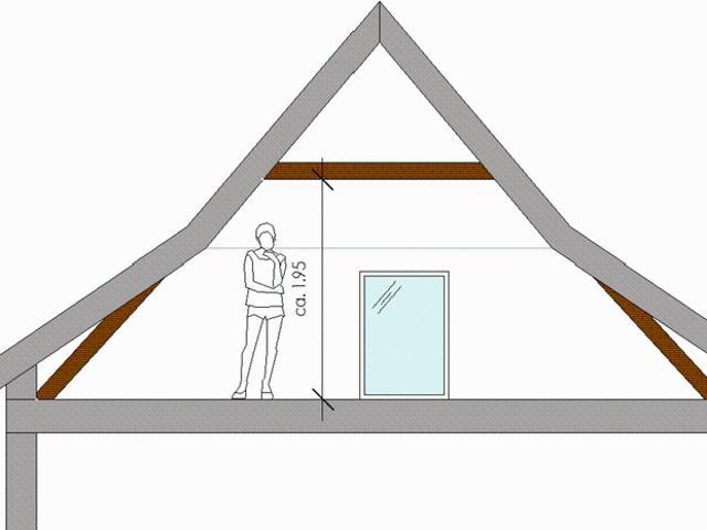 2 Zimmer, 52 m², 2. Stock