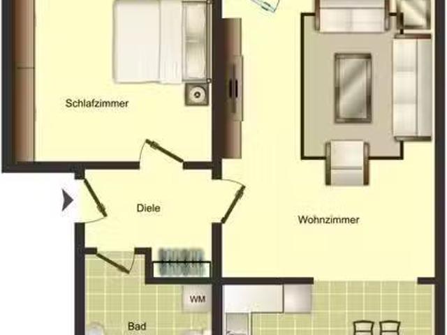 2 Zimmer 52 m² 419 € Kaltmiete Wohnungen in Bergkamen