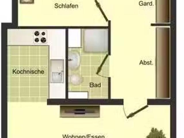 2 Zimmer 56 m² 222 € Kaltmiete Wohnungen in Barntrup