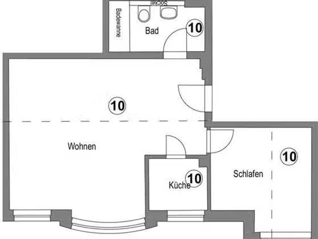 2 Zimmer 56 m² 550 € Kaltmiete Wohnungen in Rodgau