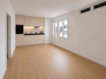 2 Zimmer, 58 m², 1. Stock