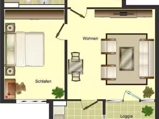 2 Zimmer 59 m² 372 € Kaltmiete Wohnungen in Solingen