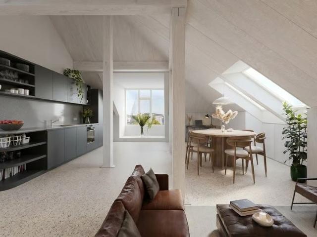 2 Zimmer, 107 m², 4. Stock