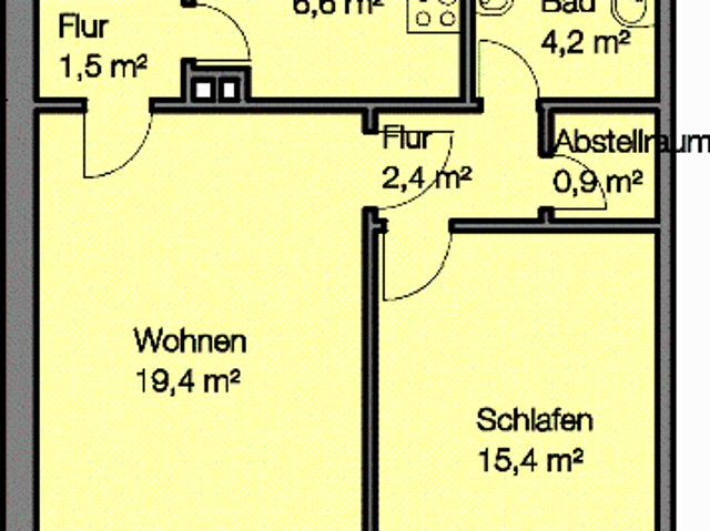 2 Zimmer Wohnung mit Aussicht und neuem Bad!