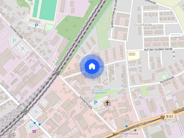 2 Zimmer Wohnung mit Balkon in Bielefeld Schildesche