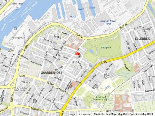 2 Zimmer Wohnung mit Balkon in der Augustenstr. 74 in Kiel zu vermieten! Otto Stöben GmbH