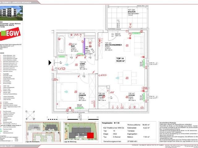 2 Zimmer Wohnung mit Balkon, Top 14