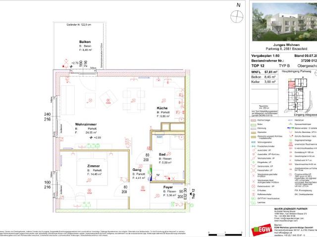 2 Zimmer Wohnung mit Balkon, Top 12