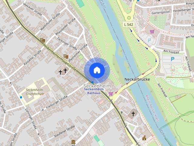 2 Zimmer Wohnung mit Balkon und EBK in Mannheim Seckenheim