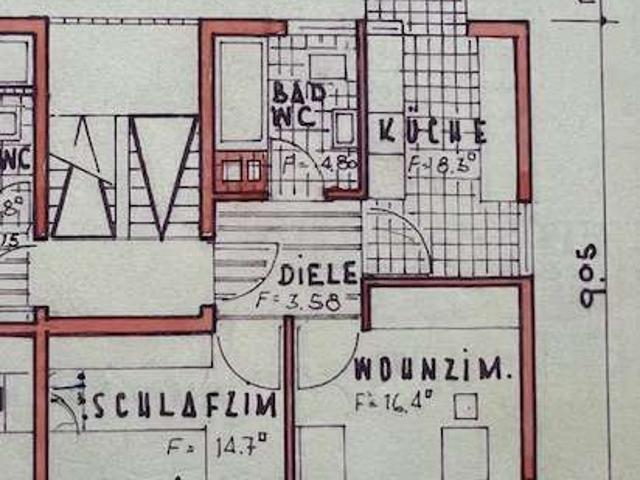 2 Zimmer Wohnung mit kleinem Balkon in Fellbach