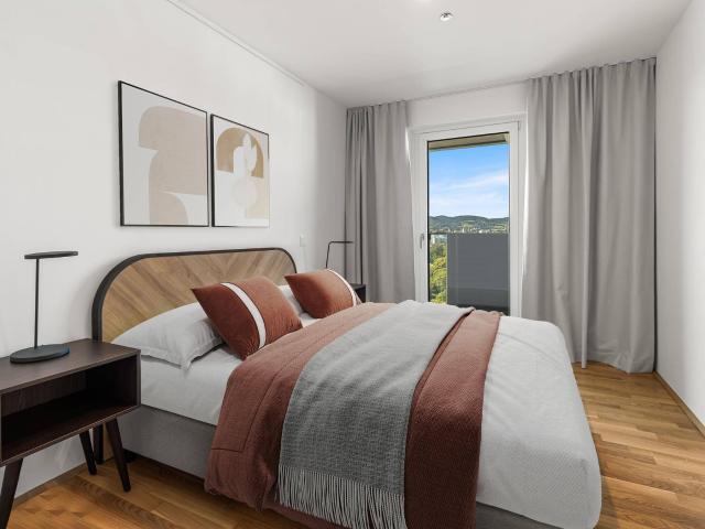 2 Zimmer Wohnung Extra Large möbliert mit Zugang zu Fitness, Co Working, Dachterrasse, Kinoraum