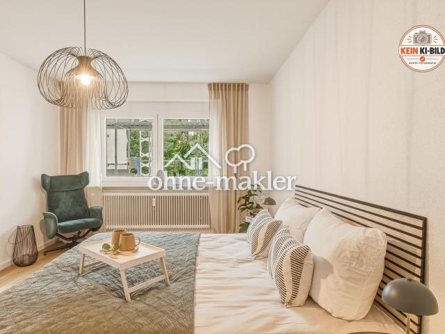 2 Zimmer Wohnung frisch renoviert – sofort bezugsfrei, provisionsfrei