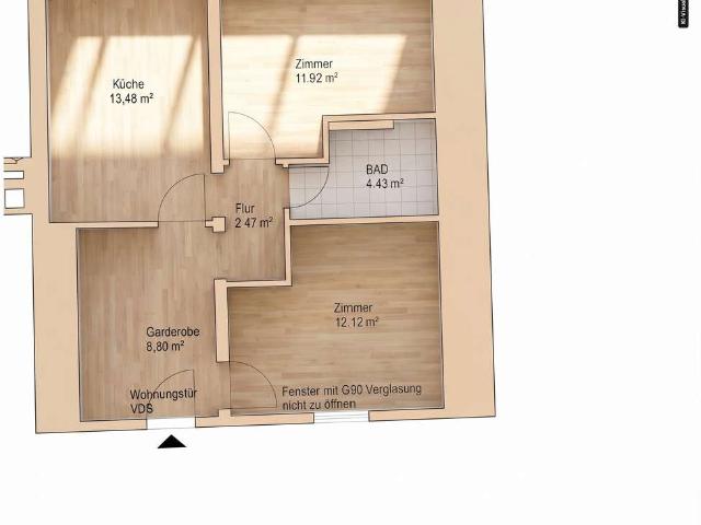 2 Zimmer Wohnung im Zentrum von Laufen