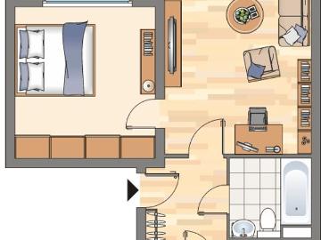 2 Zimmer Wohnung in Aachen