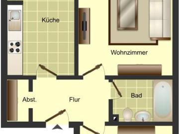 2 Zimmer Wohnung in Bergkamen Weddinghofen