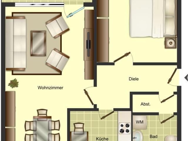 2 Zimmer Wohnung in Bergkamen City