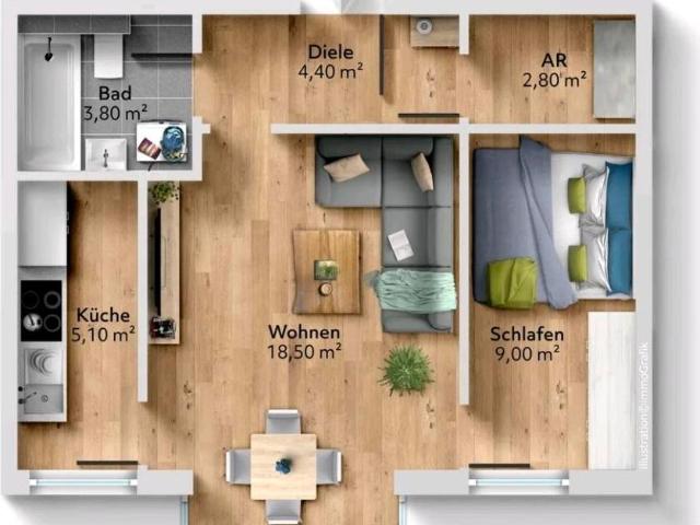 2 Zimmer Wohnung in der Ottobrunner Str