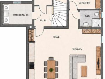 Etagenwohnung zur Miete in Appelbecke