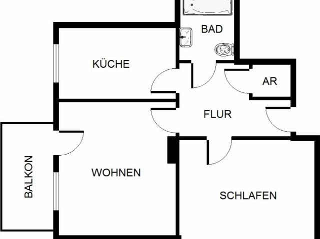 Möbel rein und wohnen! Bezugsfertige 2 Zimmer Wohnung mit Balkon in GE Hassel