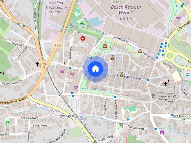 2 Zimmer Wohnung in Lohr am Main zu vermieten