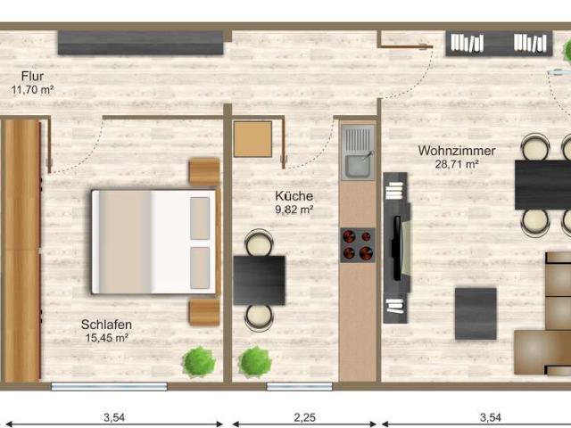 2 Zimmer Wohnung in ruhiger Lage