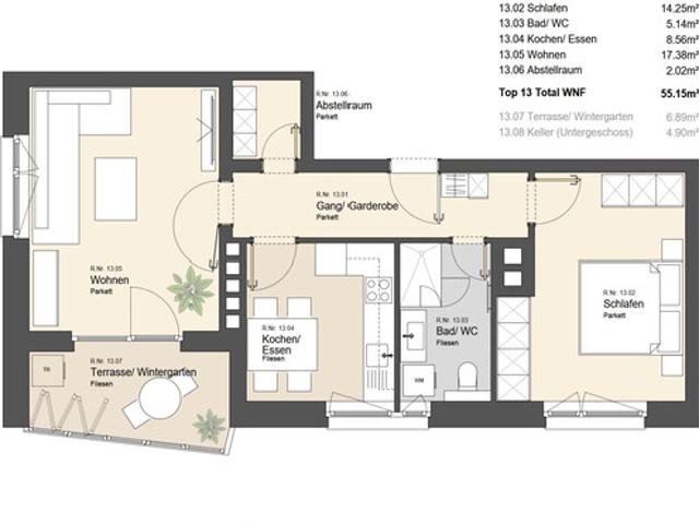2 Zimmer Wohnung in ruhiger Lage von Bludenz. Ohne Vermittlungsprovision!