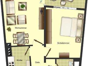 2 Zimmer Wohnung in Solingen Wald