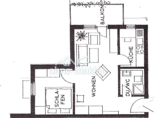 2 Zimmer Wohnung in 72622 Nürtingen Zizishausen zu vermieten