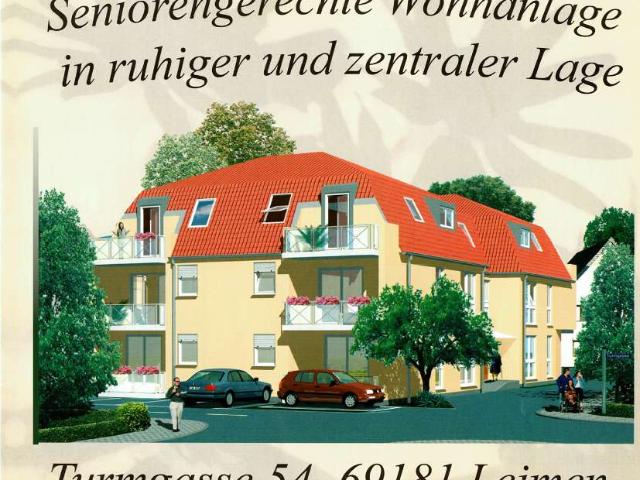 2 Zimmer Wohnung Seniorenwohnanlage in Leimen sehr Zentral